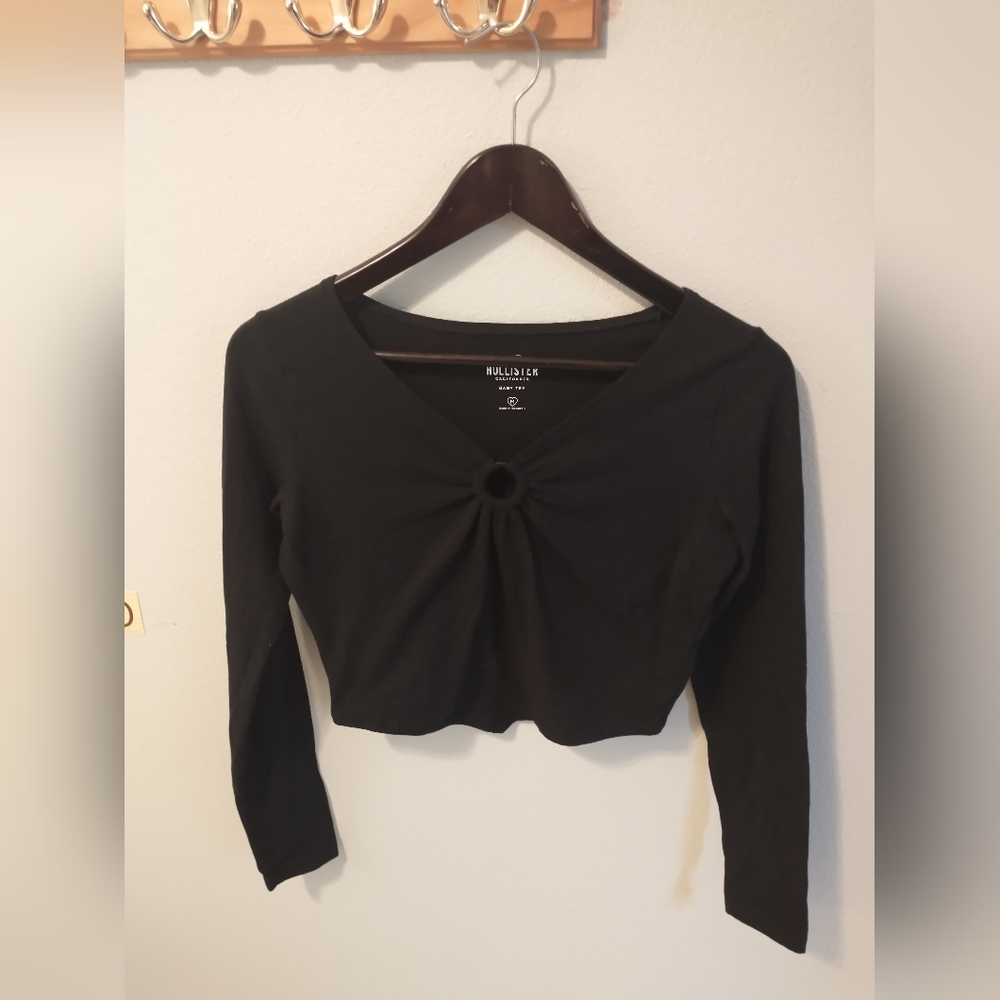 Hollister Long Sleeve Cropped Top